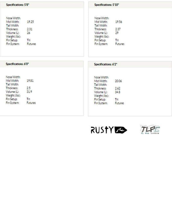 Surftech Rusty Dozer Surfboard 5'8 ft | Surf Spot